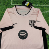 25 /26 BAR Light  Pink  Special Edition  Kids Soccer Jersey(浅粉黑胸花)