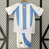 24/25  Argentina Home Kids Soccer Jersey