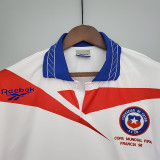 1998 Chile Away Retro  Soccer Jersey（98小字）