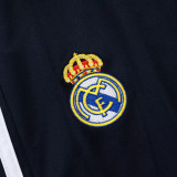 25/26  RMA Royal Blue Retro Edition Kids Half Pull Kids Tracksuit #E2573(半拉链)