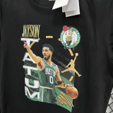 2025 T279 JD Flying Man Tatum Black Pure Cotton T-shirt
