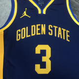 22/23 WARRIORS POOLE #3 Dark blue Top Quality Hot Pressing NBA Jersey (Trapeze Edition)