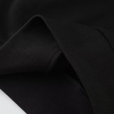 2025 AD Snake Year Commemorative Edition Black Hoodie Suit