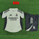 25/26 RMA Light Green  Player Version  Kids Soccer Jersey