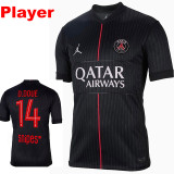25/26 PSG Fourth Player Version Soccer Jersey(D.DOUE# Number14)