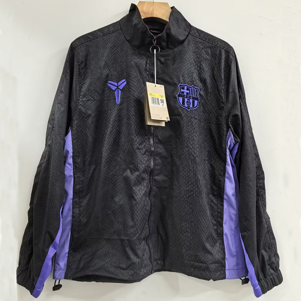 25/26 BAR Black Snakeskin Embroidery windbreaker