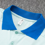 24/25 Spain Light Blue Polo Collar Pants Set(C1105)