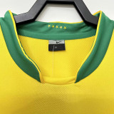 2006 Brazil Home  Signature Retro Soccer Jersey(签名版）