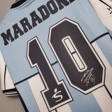2001MARADONA 10# Argentina Home Retro Soccer Jersey