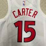 22/23 Raptors CARTER #15 White Top Quality Hot Pressing NBA Jersey