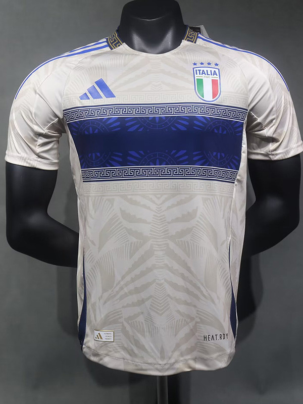 24/25 Italy White Versace Co branded Edition  Player Version Soccer Jersey