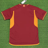 23/24 Roma Home Fans Soccer Jersey (Print SPQR)