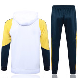 24/25 RMA Whit& Yellow Hooded  Tracksuit (Add Fluff) # F608加绒