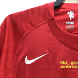 2007/2008 Man Utd home Red Retro soccer jersey(带胸前决赛字)