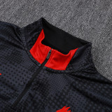 25/26 ACM Black Half Pull Tracksuit #B25128 (半拉链)