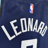 23/24 CLIPPERS LEONARD #2 Dark blue City Edition Top Quality Hot Pressing NBA Jersey