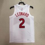 22/23 Raptors LEONARD #2 White Top Quality Hot Pressing NBA Jersey