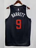25/26 Raptors BARRETT # 9 Black City Edition Top Quality Hot Pressing NBA Jersey