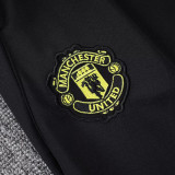 25/26  Man Utd Black  Jacket Tracksuit#A2526
