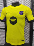 25/26 BAR Yellow Special Edition Player Version Soccer Jersey(队标）