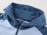 24/25 Man City Blue Grey Hoodie  Jacket Tracksuit#01