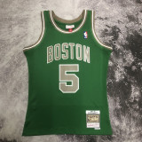 03-04 CELTICS GARNETT #5 Green Retro Top Quality Hot Pressing NBA Jersey