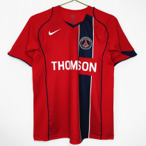 2004/2005 PSG Paris Away Red Retro Soccer Jersey(8A)