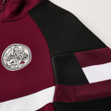 25/26 Ajax Maroon Jacket Tracksuit#06
