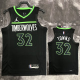 22/23 TIMBERWOLVES TOWNS #32 Black Top Quality Hot Pressing NBA Jersey (Trapeze Edition)