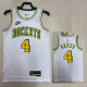 22/23 ROCKETS GREEN #4 White Top Quality Hot Pressing NBA Jersey (Retro Logo)