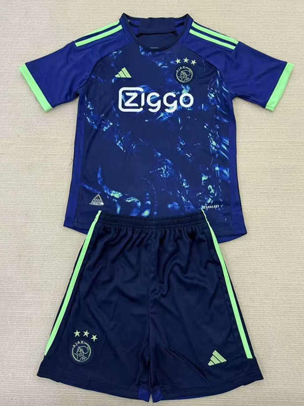 24/25 Ajax Blue  Concept Edition Kids Soccer Jersey