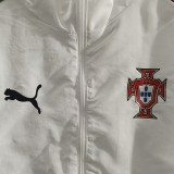 25/26  Portugal White Retro Windbreaker