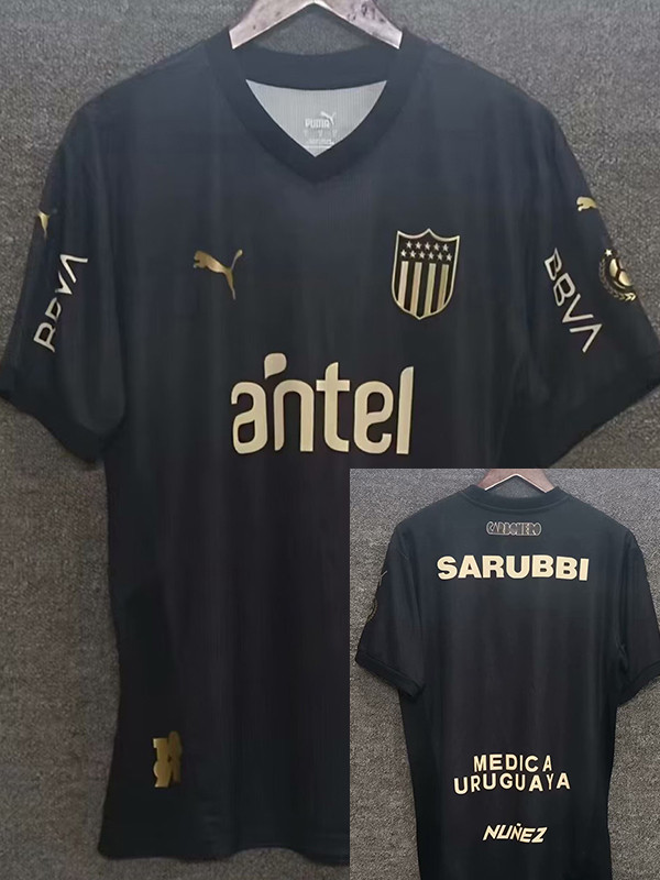 25/26 Atletico Penarol Black Fans Soccer Jersey (佩纳罗尔)