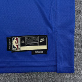 Warriors WIGGINS #22 Blue 75th Anniversary Retro NBA Jersey
