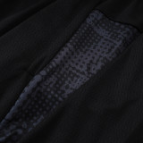 25/26 ACM Black Half Pull Tracksuit #B25128 (半拉链)
