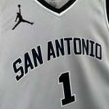 25/26 Sa Spurs WE MBANYAMA #1 Grey Limited Edition Top Quality Hot Pressing NBA Jersey