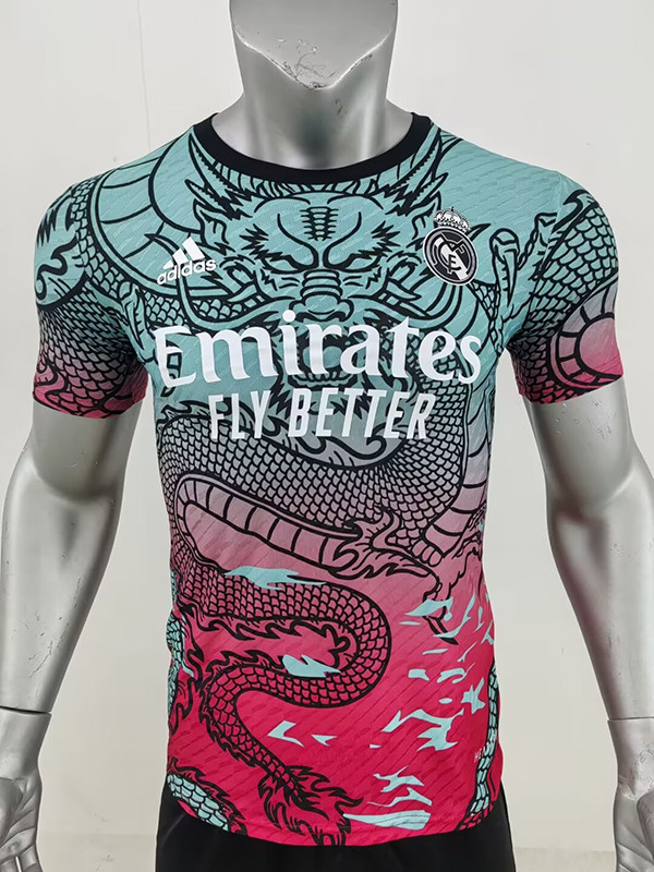 24/25 RMA Red and Blue Dragon Special Edition Player Version Soccer Jersey