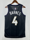 24/25 Raptors BARNES # 4 City Edition Top Quality Hot Pressing NBA Jersey