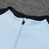 24/25 France Light Blue Half Pull Tracksuit (半拉链)