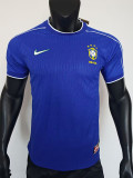 25/26 Brazil Special Edition Blue Player Version Soccer Jersey（带五星）