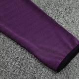25/26 Man Utd Purple Half Pull Tracksuit胸前广告  (半拉链)