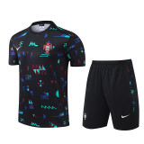 24/25 Portugal  Black Training Short Suit