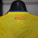 25/26 Colombia Home Long Sleeve Player Version Soccer Jersey