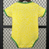 24/25 Brazil Home  Baby Infant Crawl Suit