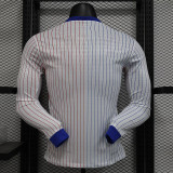 24/25 France Away  Player Version Long Sleeve Soccer Jersey (长袖)