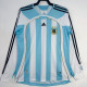 2006 Argentina Home Long Sleeve Retro Soccer Jersey
