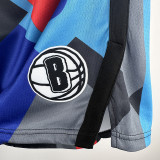 23/24 NETS Black City Edition Top Quality NBA Pants (涂鸦)