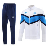25/26 Napoli White # Blue Jacket Tracksuit