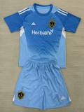 25/26 LA Galaxy Goalkeeper Blue Kids Soccer Jersey