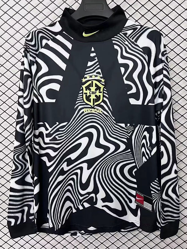 26/27 Brazil Home Hollywood Goalkeeper Long Sleeve Soccer Jersey